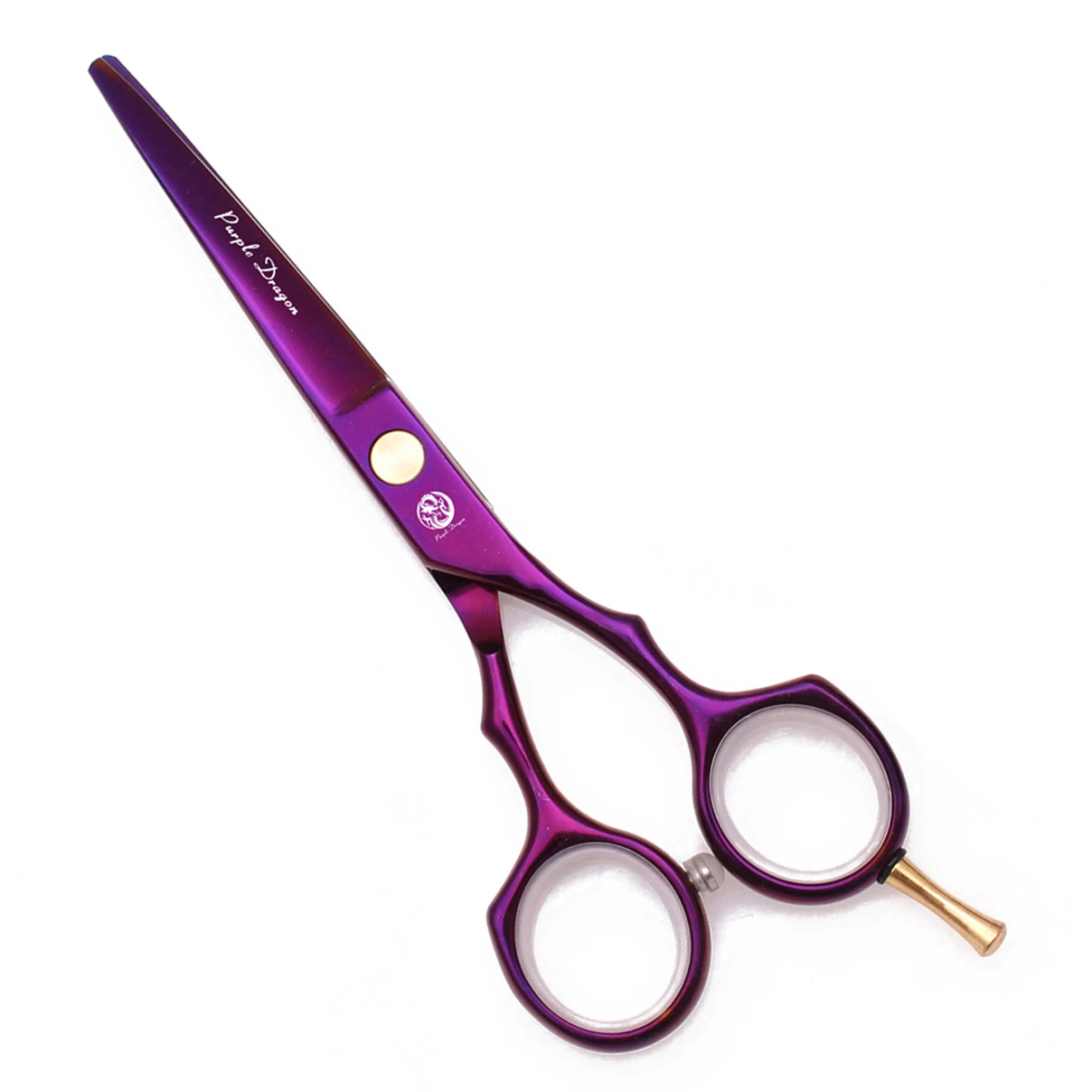 Purple Dragon Friseurschere 5,5 Zoll Japanische Edelstahl-Haarschere Lila Haarschneideschere Grüne Effilierschere Z1010 – Detail 1