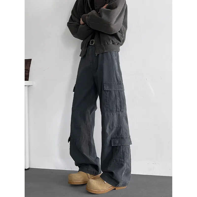 LAPPSTER 100% cotone Y2k Streetwear tasche pantaloni cargo larghi pantaloni coreani pantaloni tattici pantaloni impilati vintage con spedizione gratuita