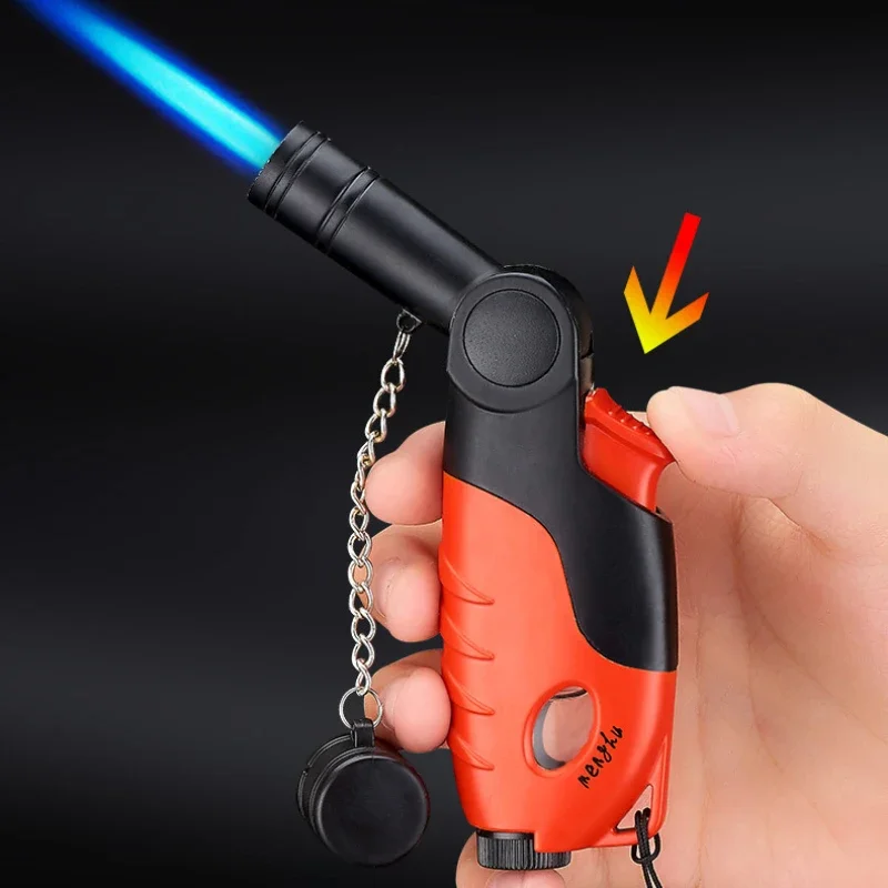 2024 New Kitchen campingUnusual lighters High jet Flame Gas body Butane Jet Torch Lighter BBQ Tools Flame Ignition Tool