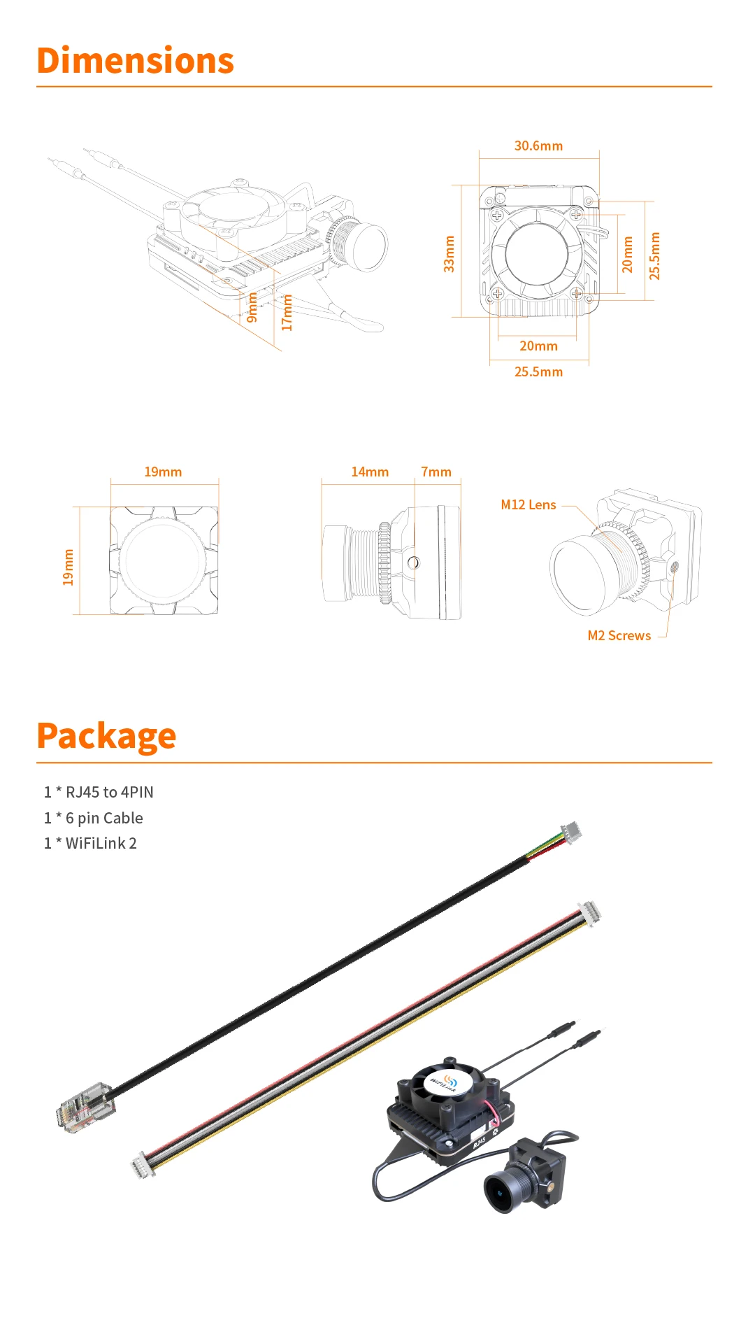 RunCam Wireless WiFiLink2 WiFiLink2-G Digital HD FPV Transmitter Based on OpenIPC with 1080P FOV 160° FPV Camera for RC Drone