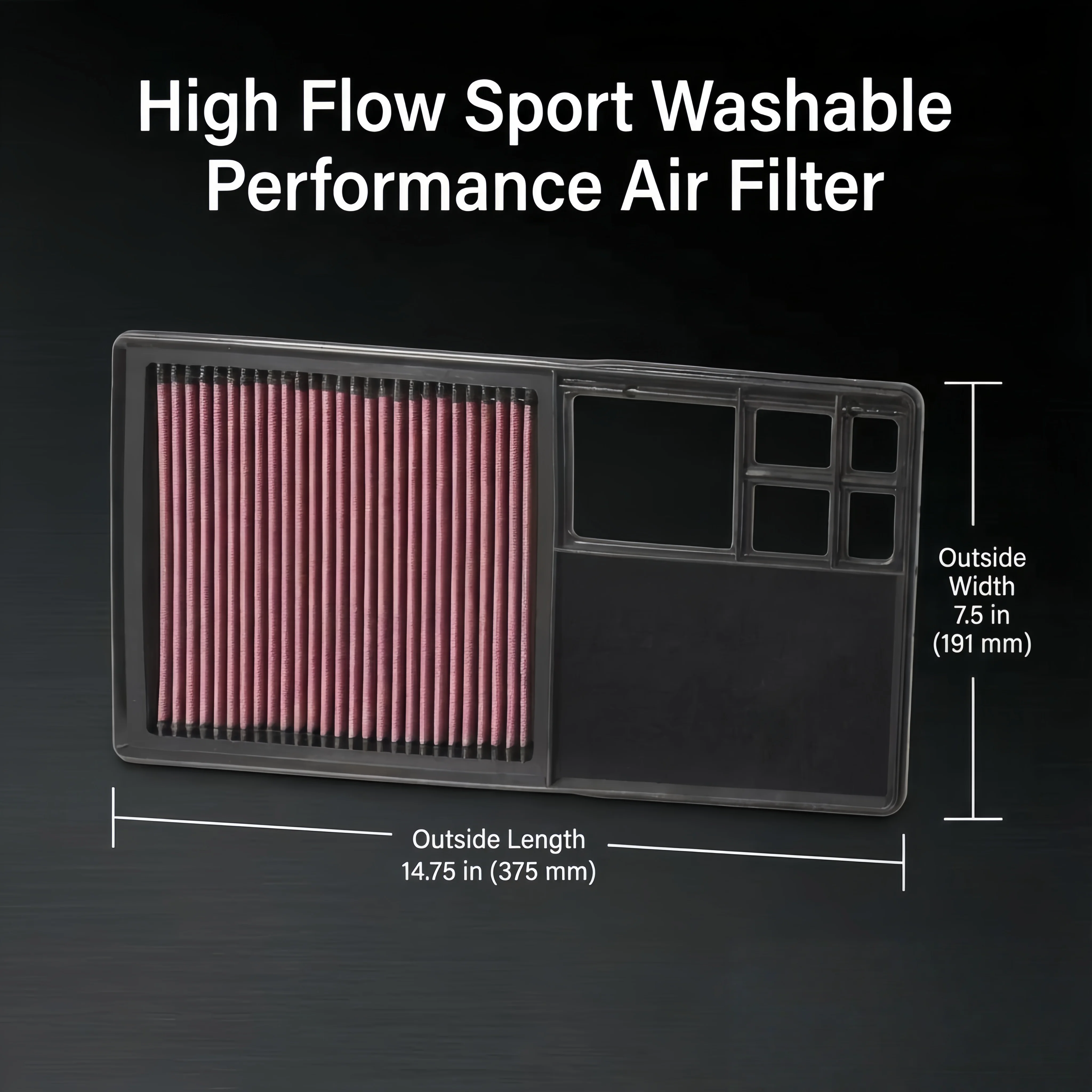 

Для Seat Leon Altea XL 1P 1.4 Cordoba 6K Ibiza IV 6L 1.4 1.6 2006-2007 Высокопроизводительный спортивный моющийся воздушный фильтр 33-2920