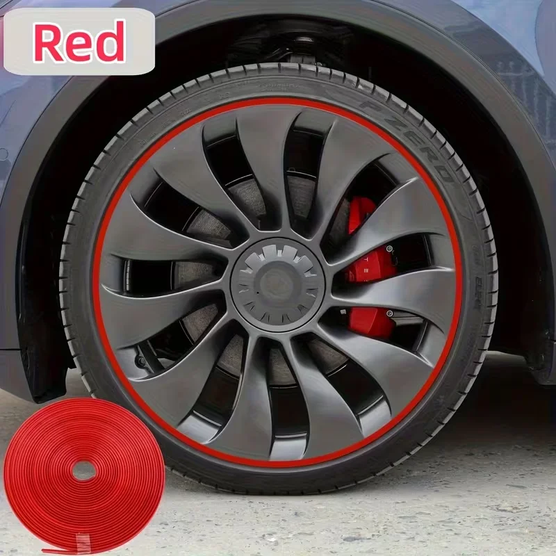 1set Car Wheel Rim Protect Strip Tire Wheel Edge Protector Sticker Universal Tire Protection Care Cover Car Styling Accessories
