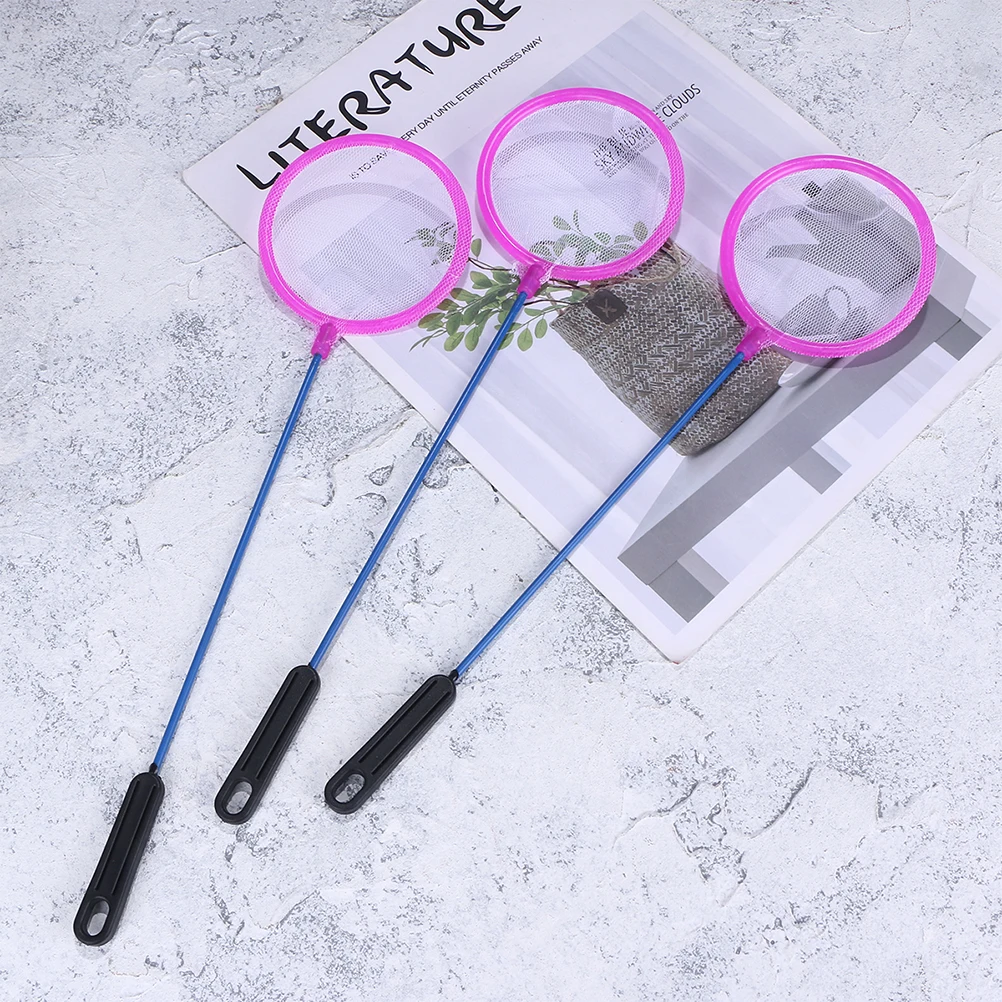 

5pcs Large Random Color Durable Tank Fish Net Fish Net Handle Fine Mesh Aquarium Tank Fishing Tool Pet Supplies