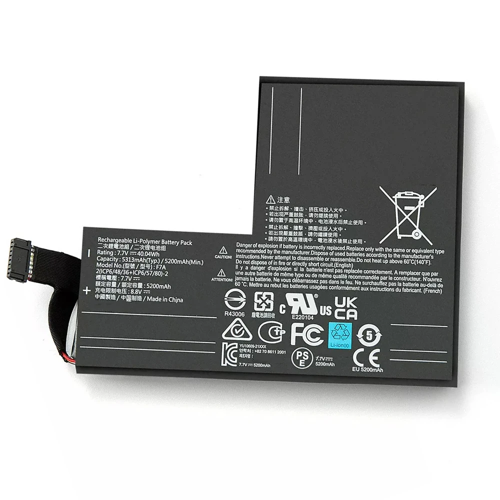 F7A Battery 7.7V 5200mAh 40.04Wh For Steam Deck Handheld Gaming PC Series Free tools