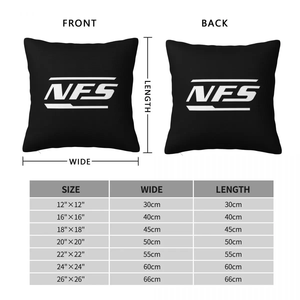 Need For Speed Logo Pillowcase Polyester Linen Velvet Printed Zip Decorative Throw Pillow Case Bed Cushion Cover