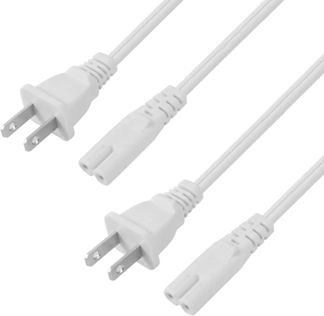 Cable de alimentación IEC C7 Figura 8, cable de alimentación para la UE, EE. UU. y Reino Unido, para HP, PC, computadora portátil, monitor, PS4, XBOX One S, impresora láser