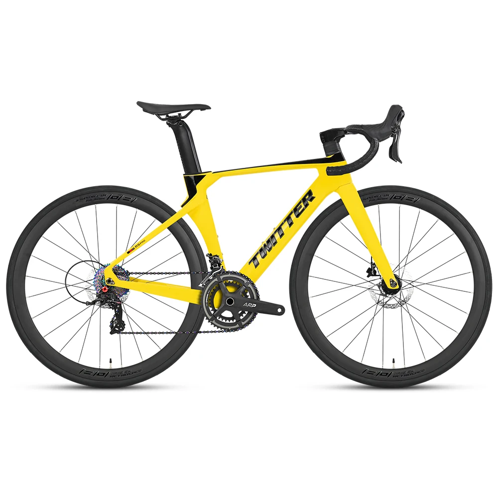 * R5pro-Term Road Bike 24 Speed High Modulus Carbon Fiber RS-24S 700C Hydraulic Disc Brakes Hardtail Aluminum Alloy Wheels