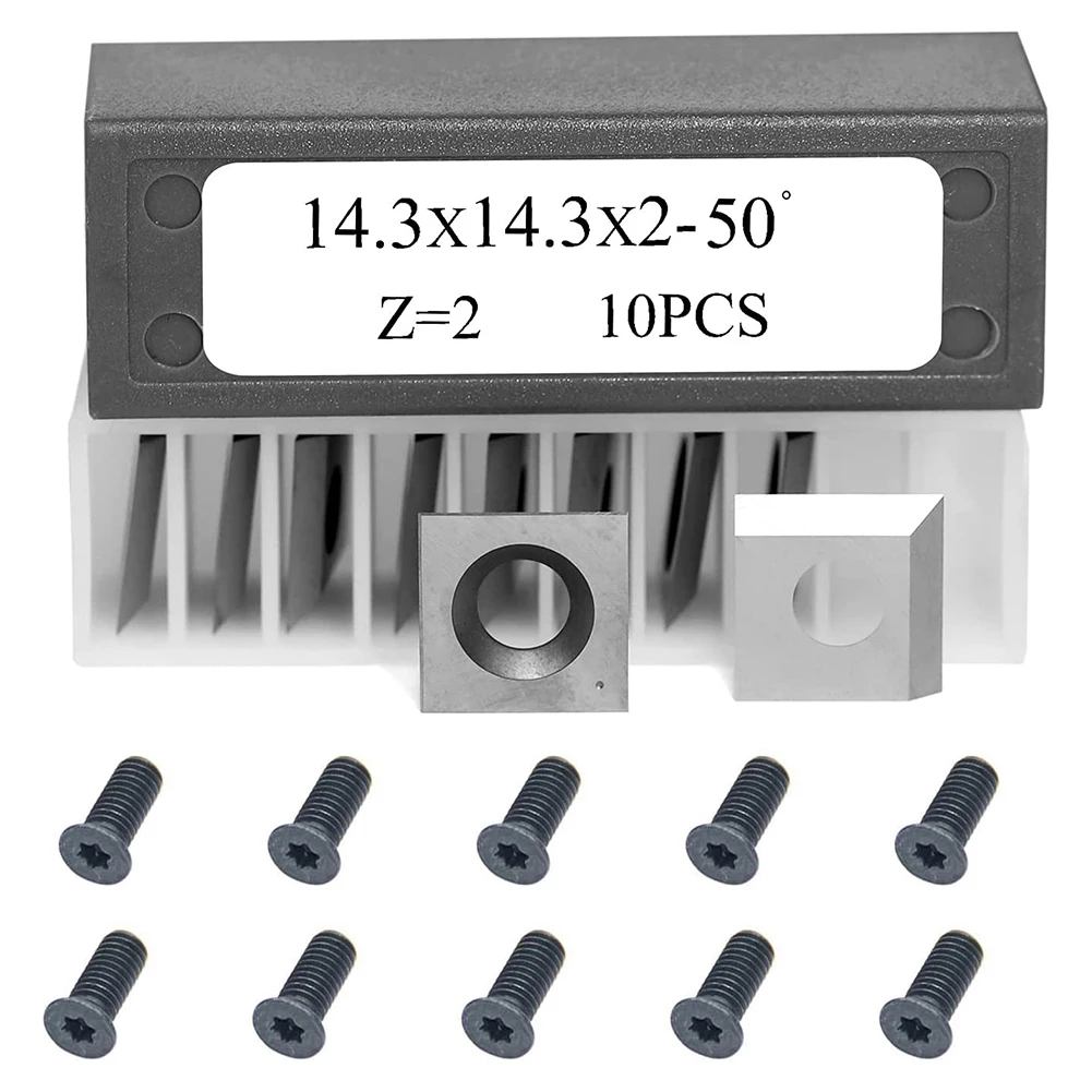 Carbide Blades 14.3mm Carbide Cutter Insert 25-499 For 25-130h,20-600h, 25-131h 40700H-CT 10pcs Blades CNC Tool Parts