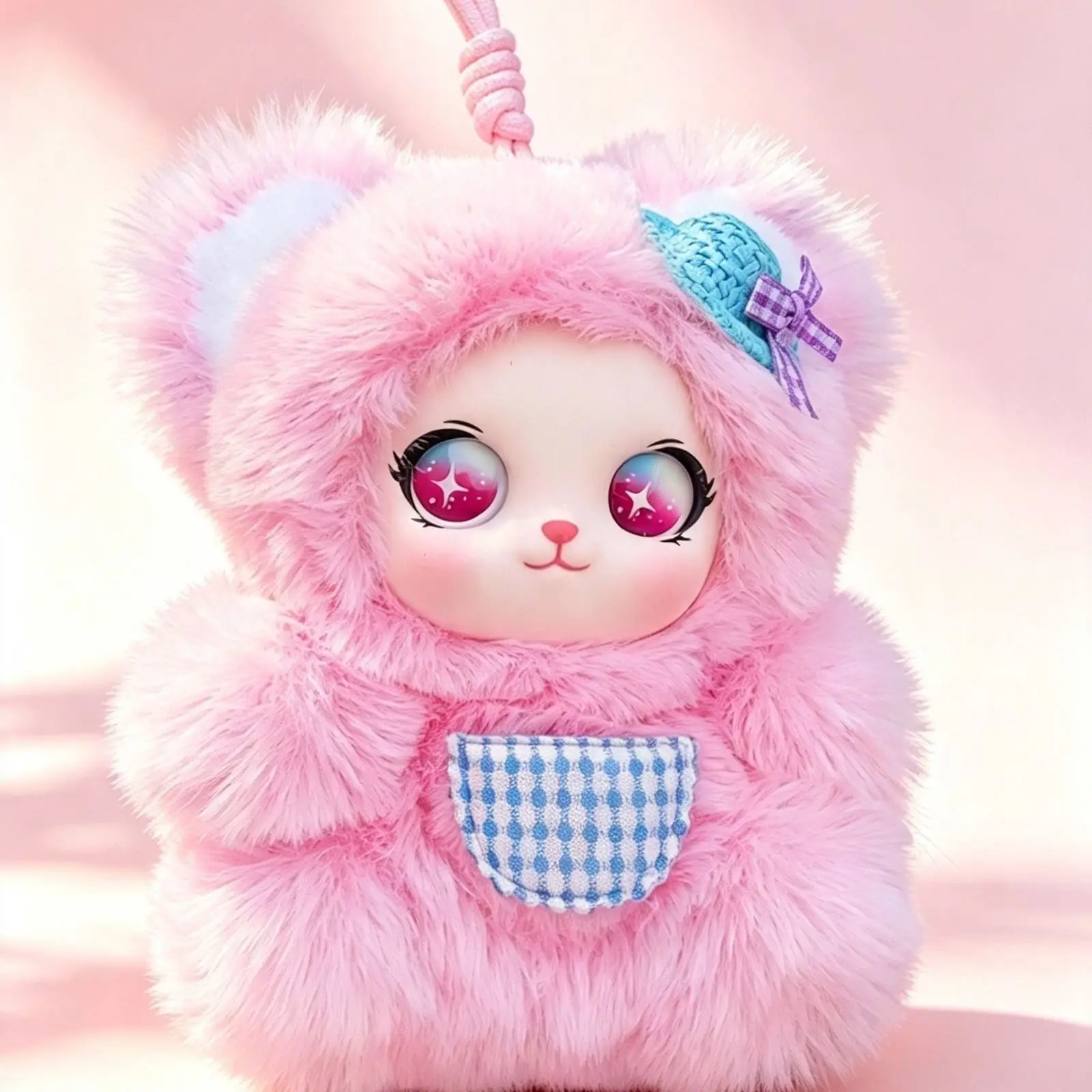 Popular Plush Pendant Bear Cute Stylish Cartoon Doll Exquisite Hanging Ornament For Bag Backpack Party Street Market Decor Gift view 5