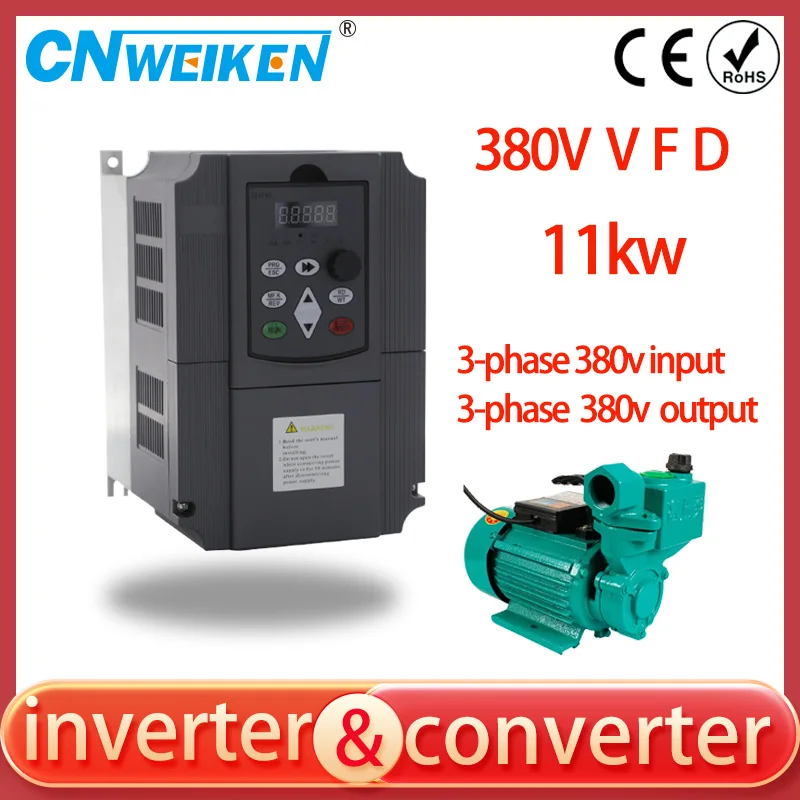 

Authentic WK600 VFD 5.5KW 7.5KW 11KW 15KW Variable Frequency Driver VFD Inverter 380V For Induced Draft Fan Motor Speed Control