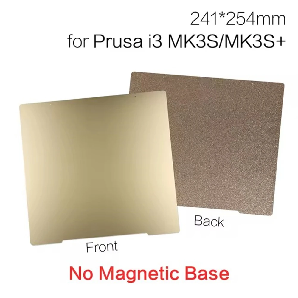 3D Printer PEI Build Plate Double Sided PET PEO PEY Smooth Spring Steel Sheet Heatbed For Prusaa i3 MK2.5S Mk3 MK3S 241mm*254mm