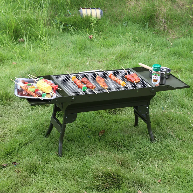 Folding BBQ Grills 2-4 Person Metal Camping Barbecue Stove