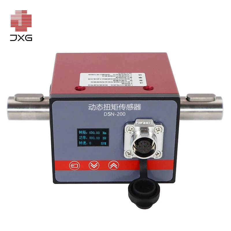 Rotary Torque Sensor with Built-in OLED Display Dynamic Torsion Test Power Measuring Instrument Transducer for Motor Speed Force