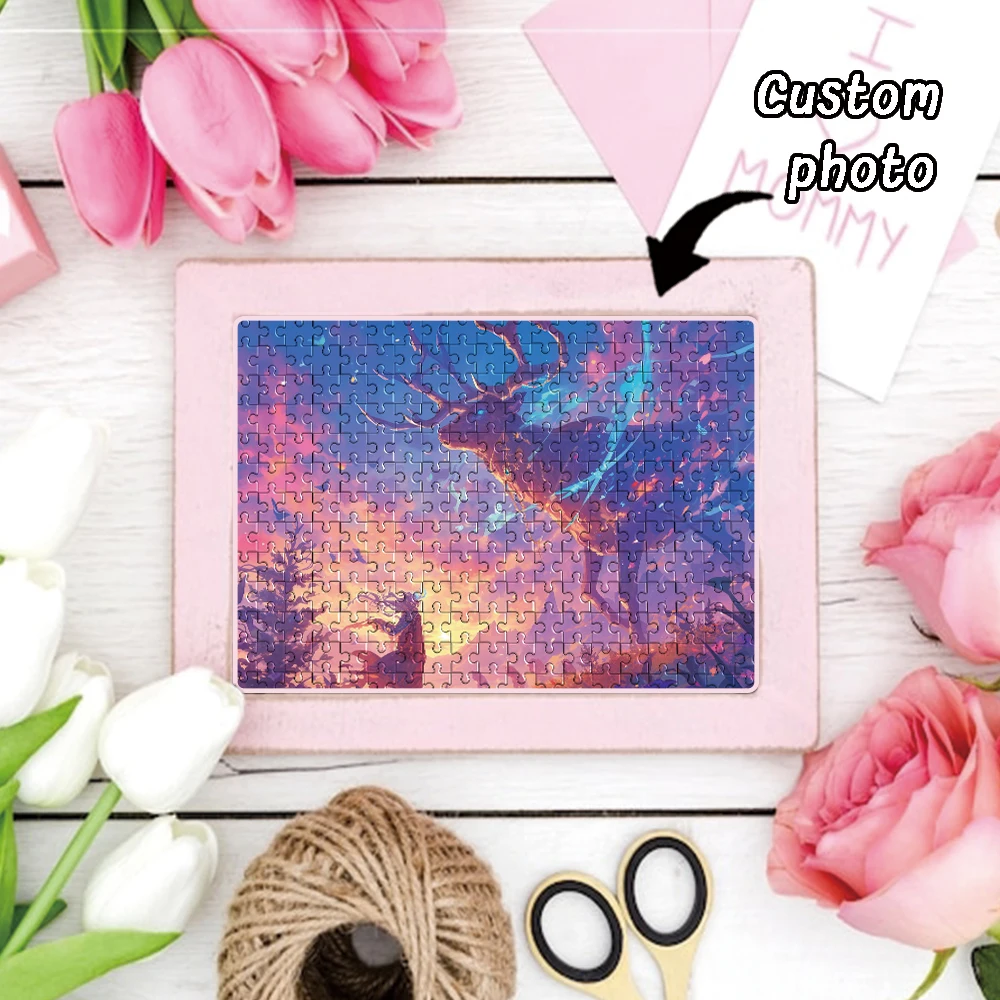 35/150/300/500/1000pcs nice robots Custom Photo Personalized Picture Custom Puzzles in Photos Mosaic Jigsaw puzzle
