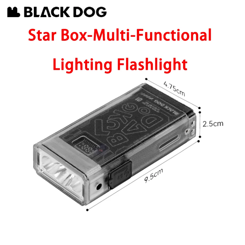 

Naturehike BLACKDOG Flashlight High Light USB Rechargeable Super Bright Outdoor Portable Endurance Large Capacity Durable Lamp