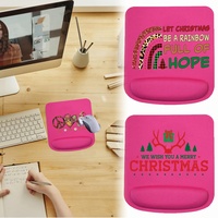 Ergonomic Wrist Rest Mouse Pad Comfortable Square Thickened Wrist Support Mice Mat Soft Mousepad for Christmas Series