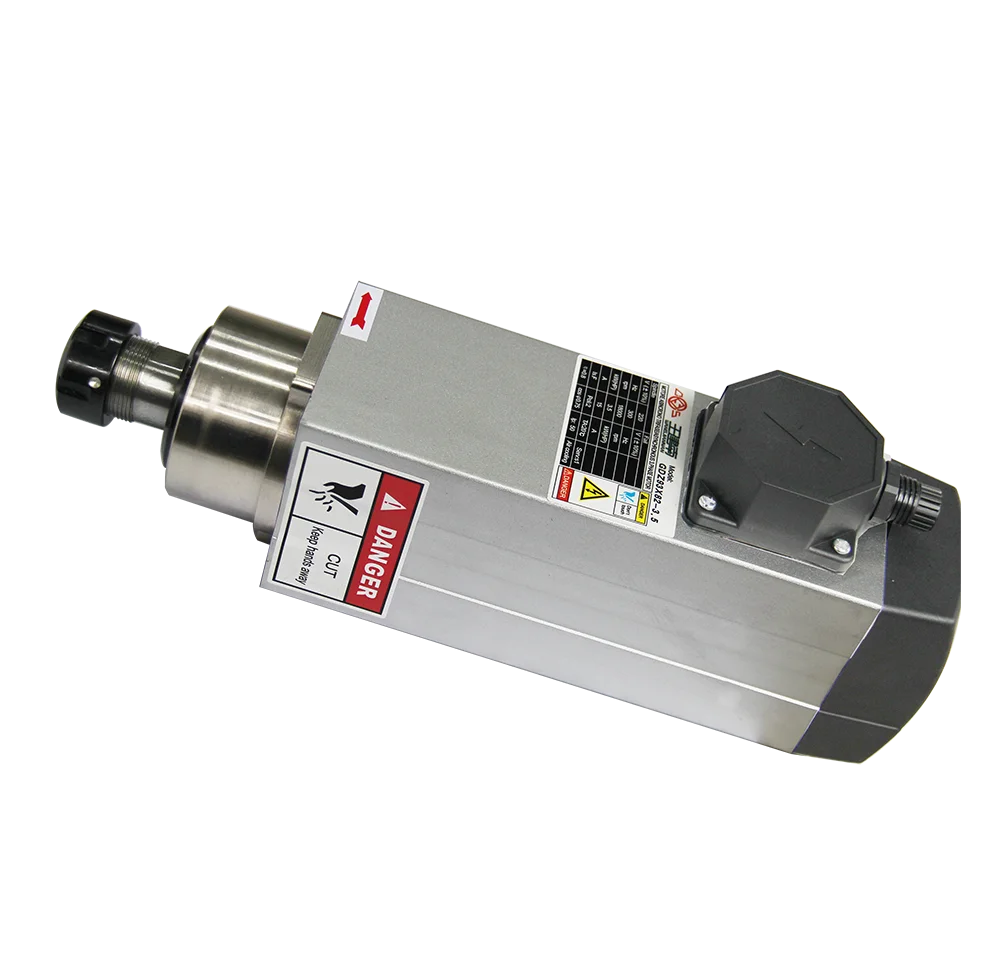 

Шпиндель с воздушным охлаждением для ЧПУ 3.5 кВт, ER25, 18000 об/мин, для фрезеровки дерева GDZ93*82-3.5