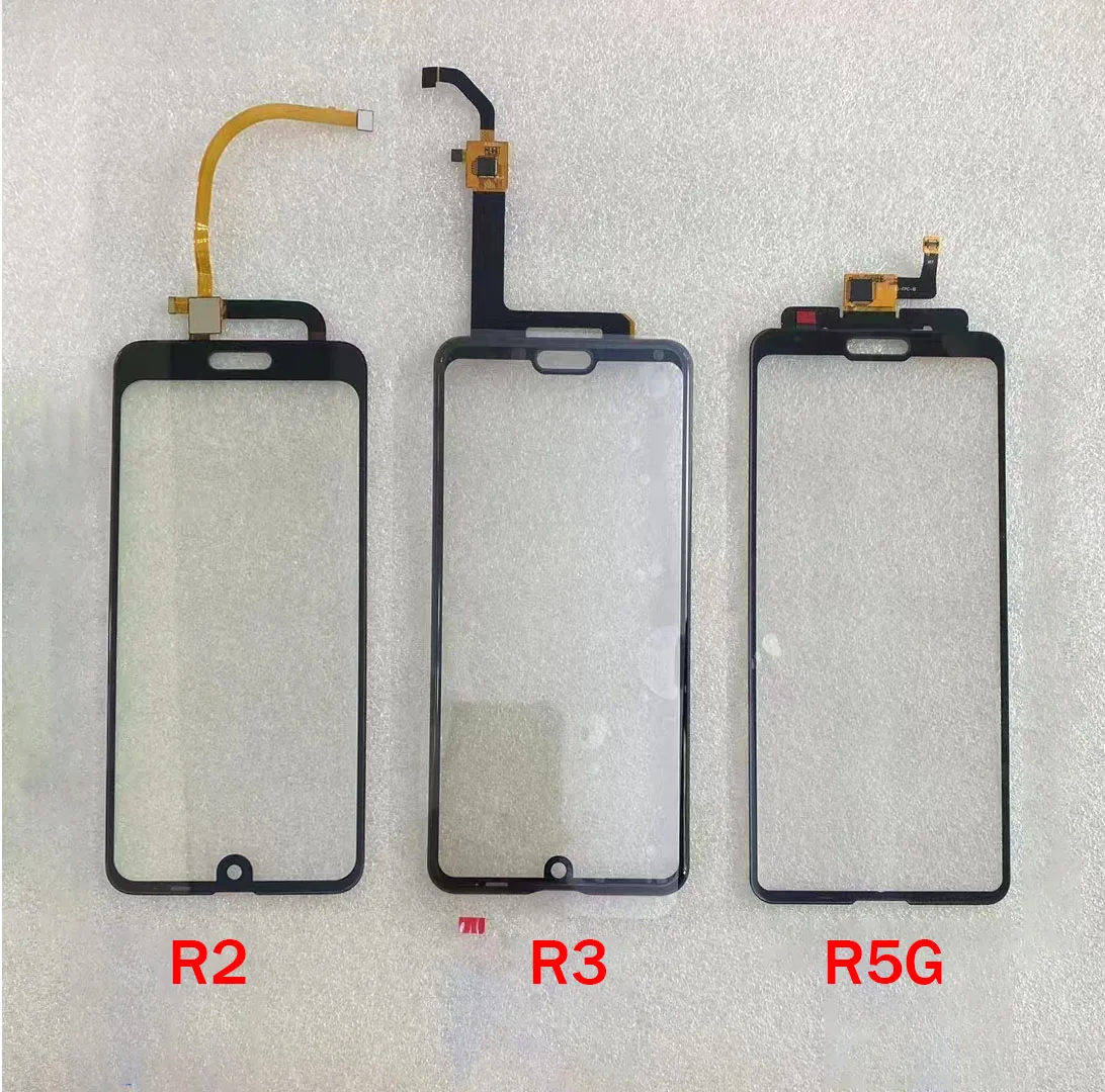 La mejor calidad para Sharp Aquos R2 R3 R5G pantalla exterior digitalizador Sensor Panel táctil pantalla LCD piezas de reparación de vidrio frontal