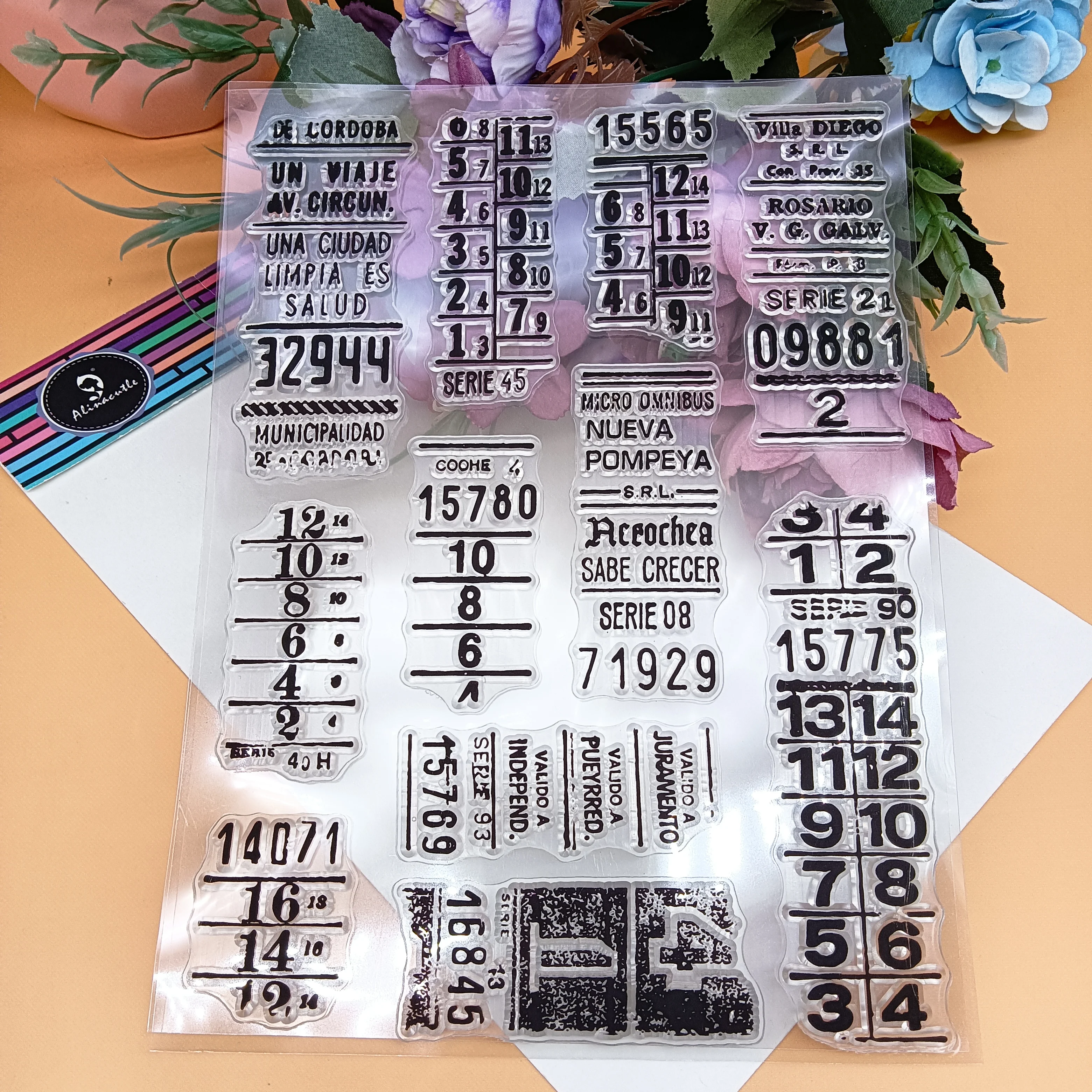 1 Stück Kalender, Datumsnummer, transparenter Stempel, transparente Silikonstempel für Papierhandwerk, handgefertigte Kartenherstellung, DIY-Grußkarten