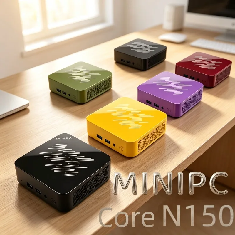 Sleek NEW Intel Core N150 Mini PC, 16GB RAM, 1/2TB SSD, BT5.2, WiFi6, 1000M Ethernet, for Gaming Office