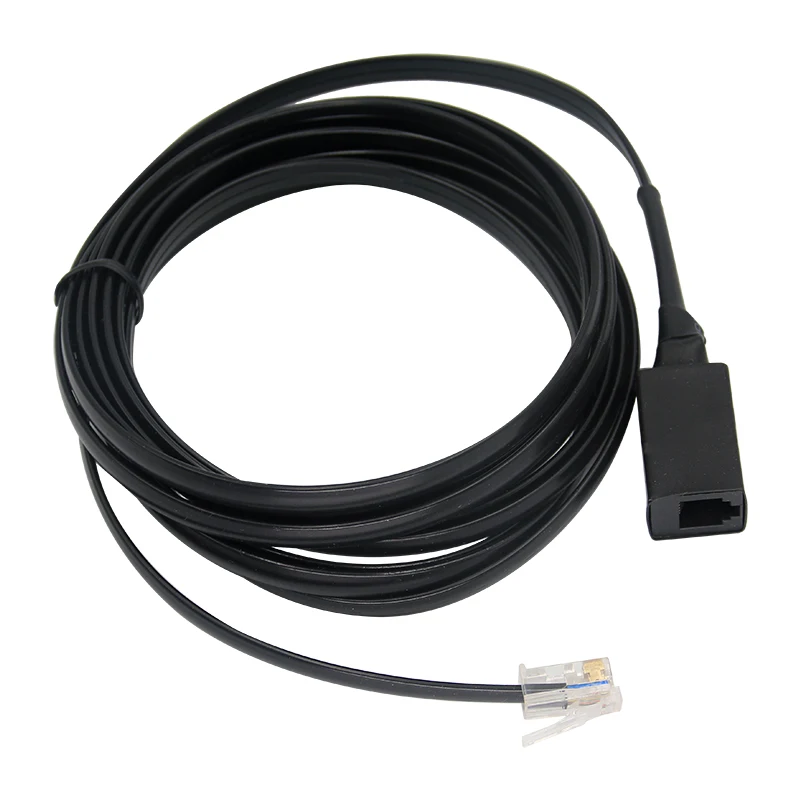 XIERDE cable de extensión de micrófono de mano de separación extraíble de 6 pines para Radio Yaesu FT6000R 300DR FT8900 FT 7800 7900 400DR