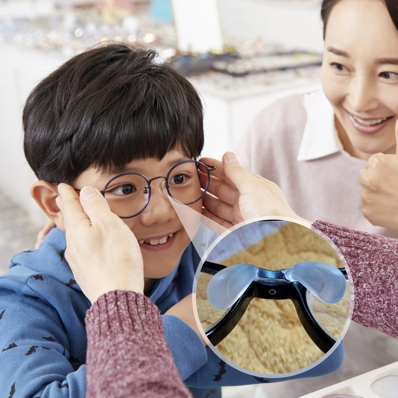 

3pcs Nose Pads for Eyeglasses Soft Comfortable Cushions Replaceable Non Slip Silicone Supplies Students Kids Glasses Accessories