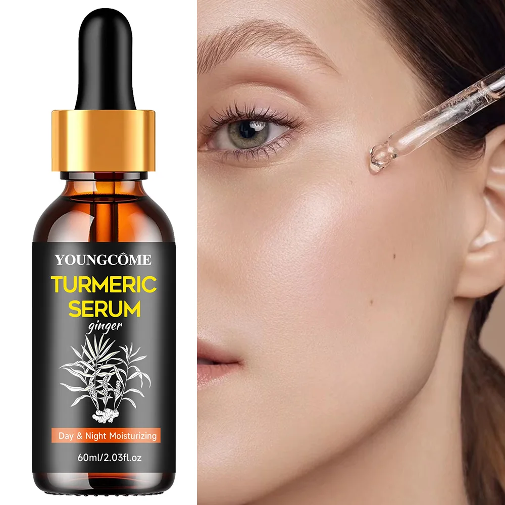Turmeric Freckle Wrinkle Remover Face Serum Lifting Firm Fade Fine Lines Anti-aging Essence Whitening Brighten Nourish Skin Care