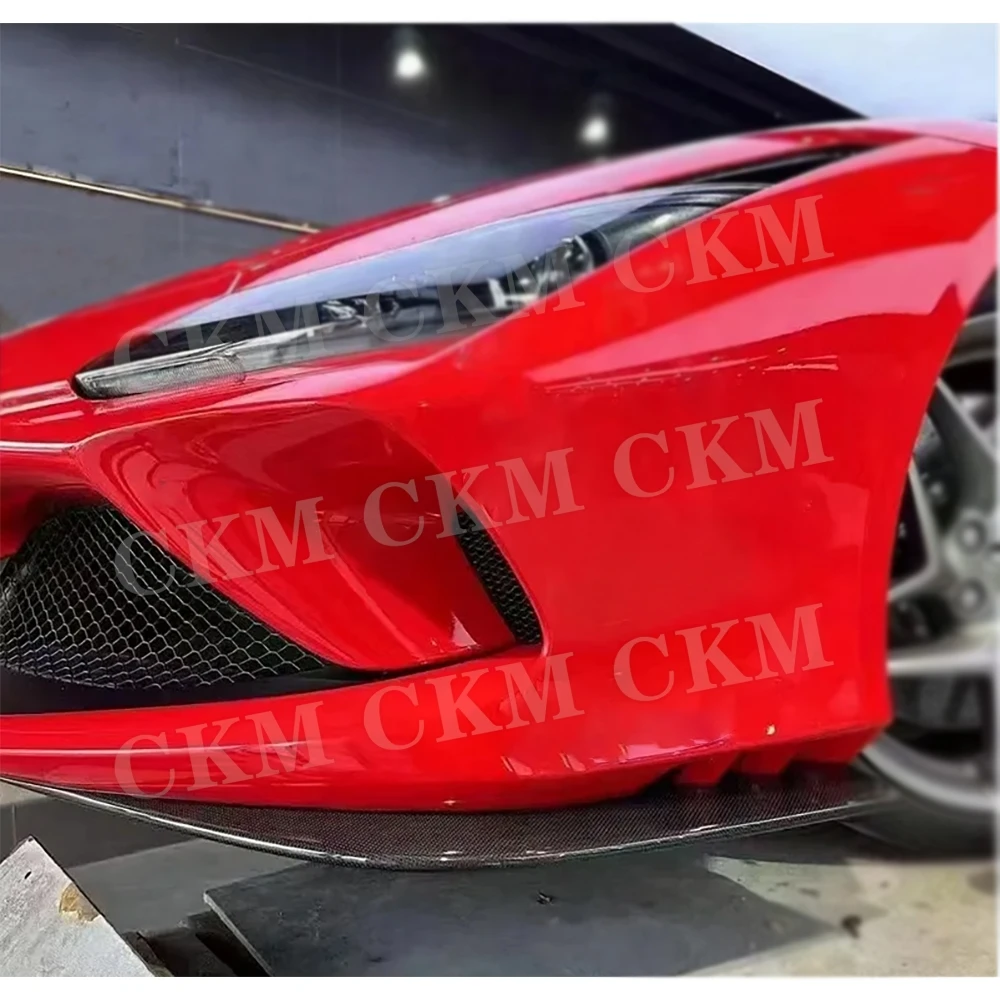 Carbon Fiber Body Kits Accessories FRP For Ferrari F8 2019 Front Lip Side Skirts Rear Diffuser Splitters Rear Trunk Spoiler