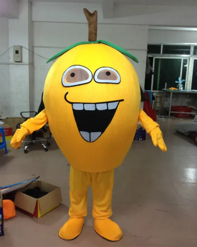 

Loquat Mascot Costume Fruit Cartoon Apparel Halloween Birthday Cosplay Adult Size Adult Mascot Costume Fruit Mascot