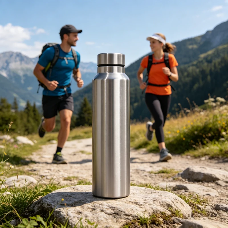 Stainless Steel Sport Water Bottle High Quality Single-layer Rugged Water Cup Metal Flask Drinkware Camping Sports Gym 1000ml
