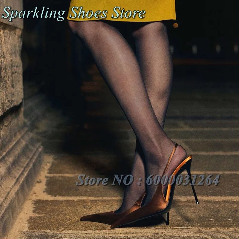 جديد أسود براءات عالية الكعب المرقعة أحذية خفيفة الضحلة مدبب تو المرأة خنجر الصنادل 2026 الصيف فستان مثير أحذية مصممين