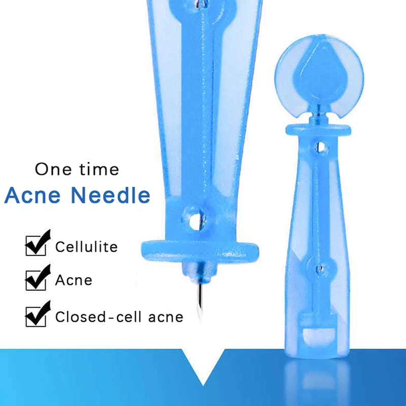 50/100/200 قطعة حب الشباب إبرة المتاح حب الشباب الإبر الدهون الحبوب الجمال العناية بالبشرة أداة مزيل الرؤوس السوداء إبرة النازع