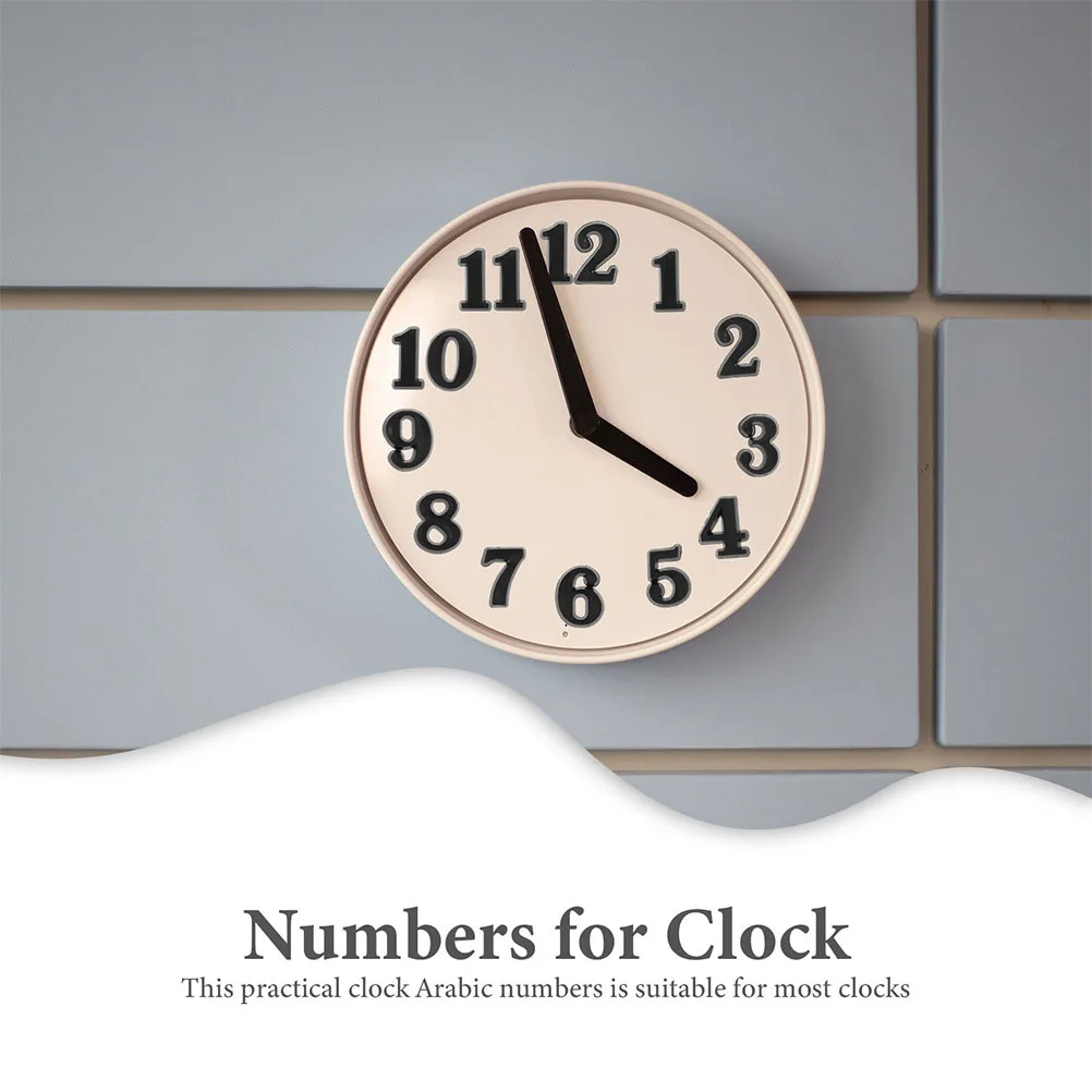 

6 set Numerals Diy Digital Numbers Wall Arabic Clock Diy Numerals Number Replacement Repairing Supplies For Clock Decor