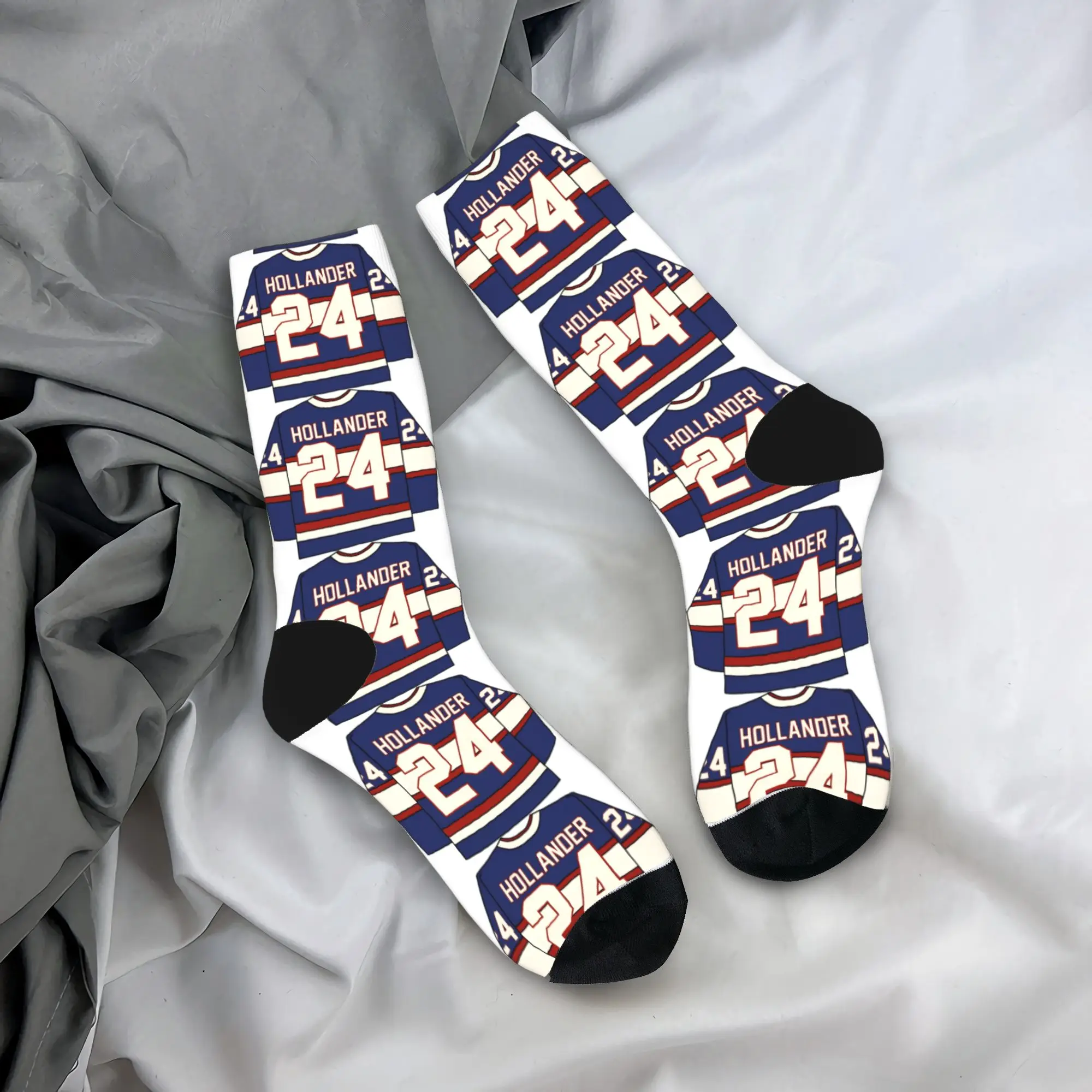 

Забавные мужские зимние носки Heated Rivalry Shane Hollander с номером 24 (3), высококачественные, на заказ, для велоспорта, противоскользящие