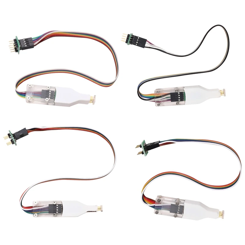 4pcs for Sop8 Soic8 Wson Chip Download Burn Write Probe Spring Needle Flash Eeprom Chip Burner Cable Sop8 Soic8 Chip-ABFB
