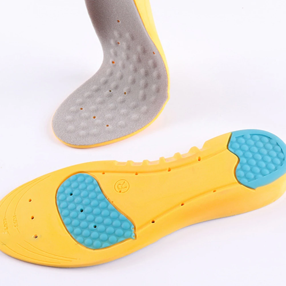 

High elastic Memory Insoles Sports Shock absorbing Breathable Pads Thickened Foot Cushions Arch Support Long term Walking