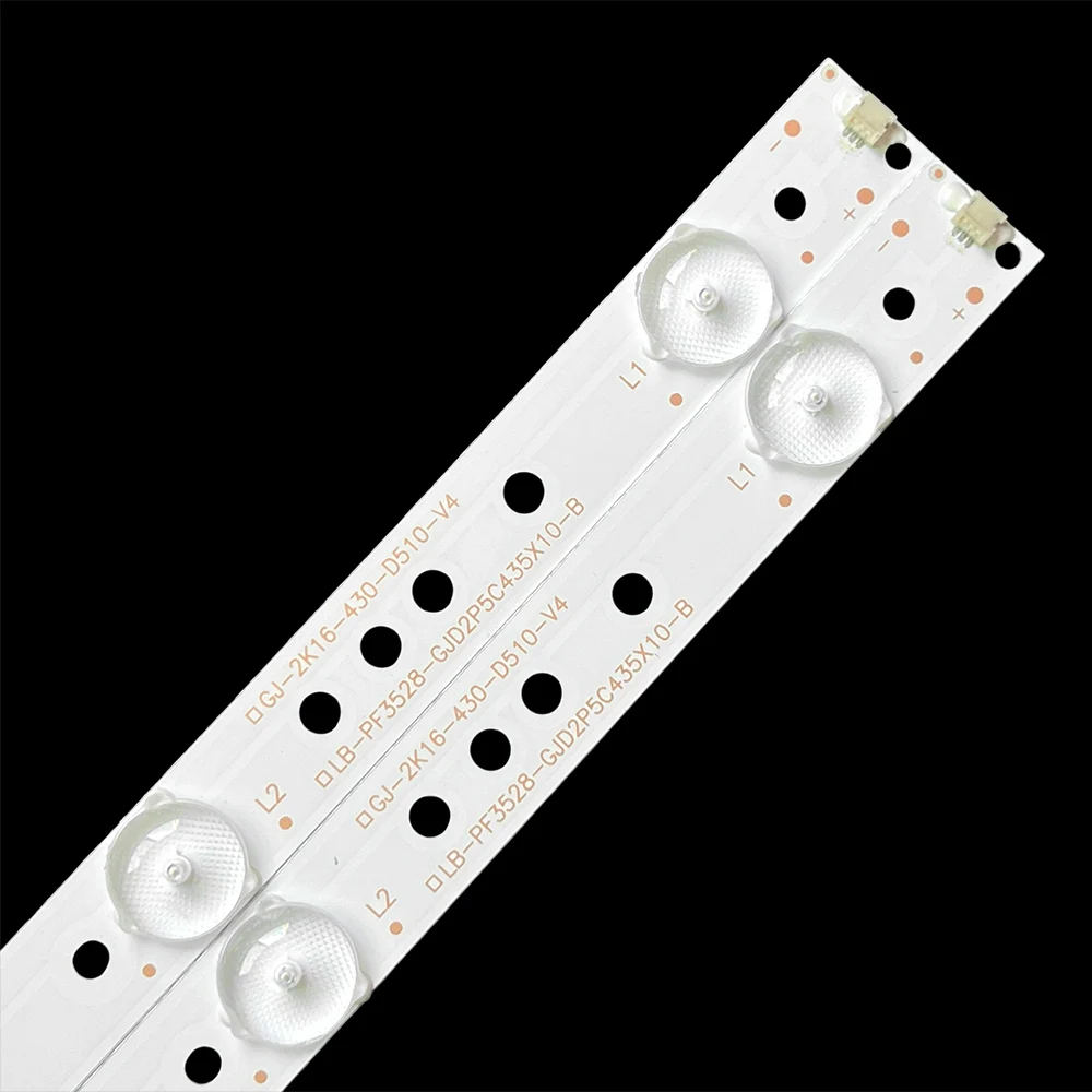 LED Backlight Strip 10 Lamp For BDM4350UC 43PFT4131 43PFS5301 GJ-2K15-430-D510 GJ-2K16-430-D510-V4 01Q58-A BDM4350