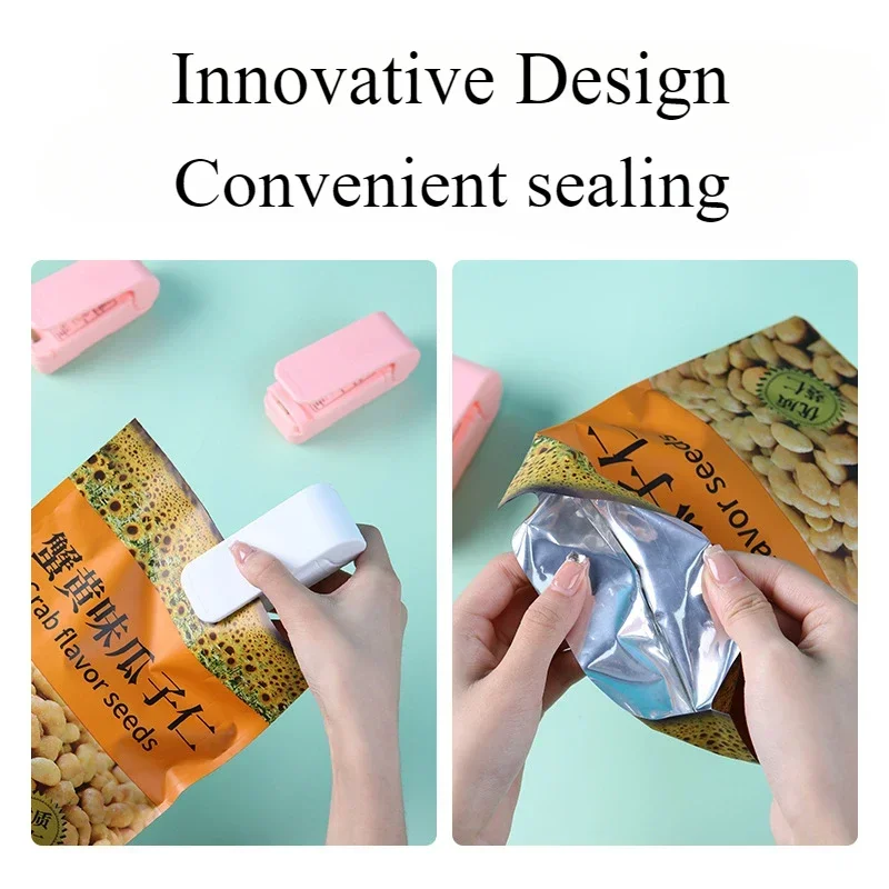 1PC Mini Snack Sealing Machine Package Sealer Bags Thermal Plastic Food Bag Sealing Machine Portable Kitchen Accessories