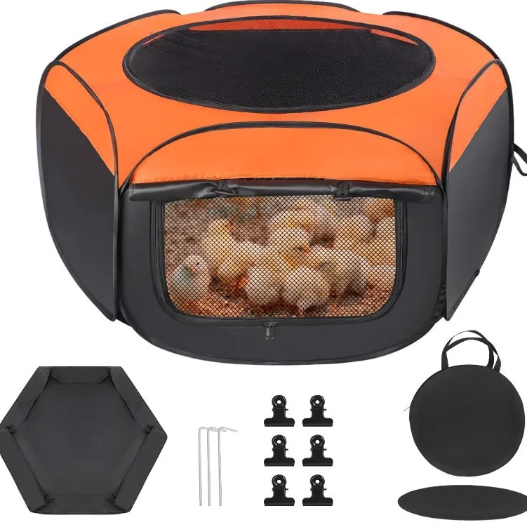 

Oxford Cloth Chicken Brooder Box Brooder Cage Dog Whelping Box Pet Fence for Chicks Ducks Quails Bunnies