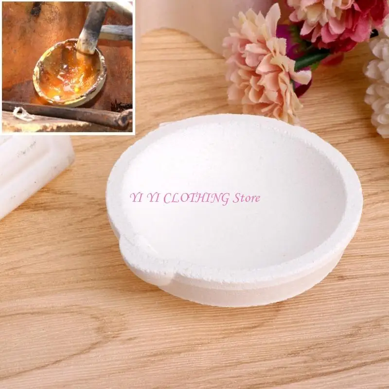 

N5KF Crucible Dish Mount Pot Patch Gold Silver Metal Diwelry Casting Container