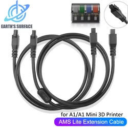 3D Printer Parts for Bambu Lab AMS Lite Extension Cable 4 Pin Data Cable for A1 A1 Mini AMS HUB Connection Cables