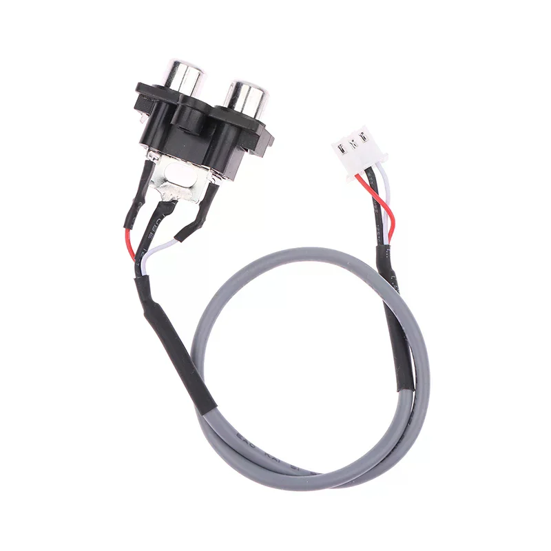 30CM Audio Signal Cable 2 RCA TO XH2.54MM-3PIN Audio Input Socket Extended Sound Signal Interface for Amplifier Panel