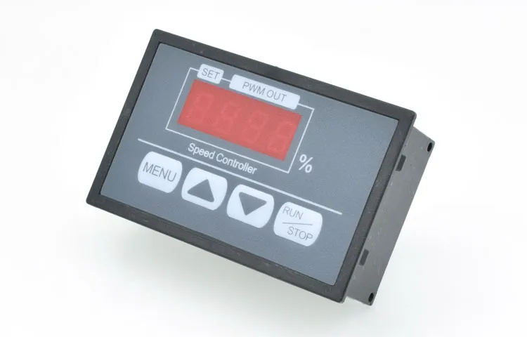 Button governor, digital display percentage tachometer, DC motor slow start, slow stop controller 6V12V60