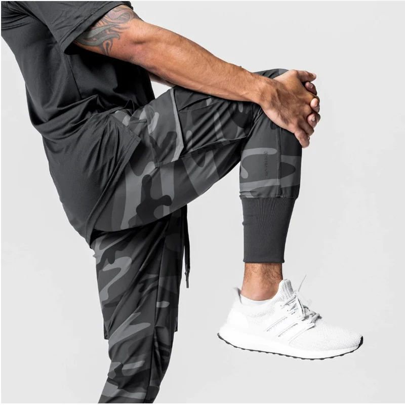 

DUYIT Casual Loose Thin Section Woven Cargo Pants Men's Spring New Elastic Waist Side Pocket Fitness Sports Pants