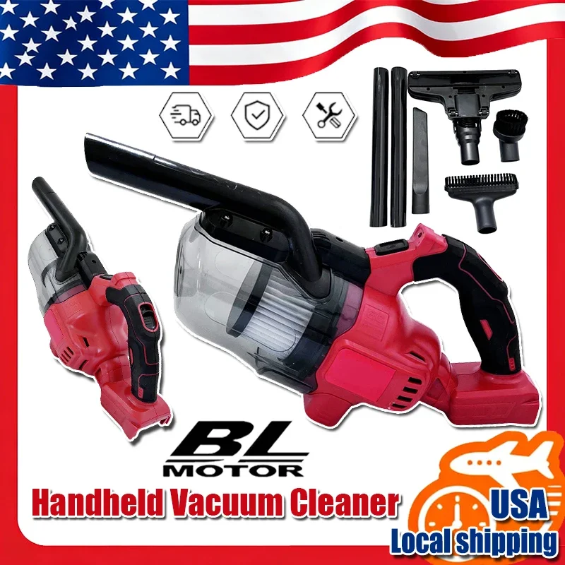 

Cordless Vacuum Handheld Vacuum Cleaner with 2Pcs Washable HEPA Filter for Home Pet Hair Car For Milwaukee 18V Battery