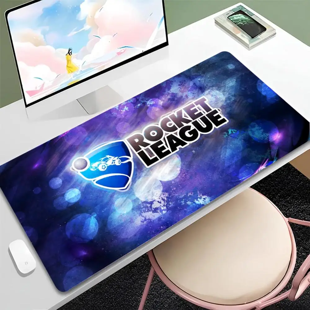 Mouse Pad Rocket League Grande para Jogos com Borda Reforçada e Espessa para Teclado de Computador e Mesa