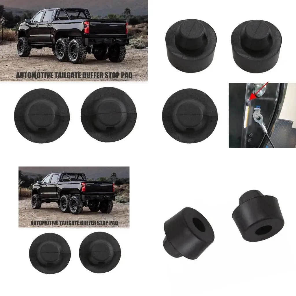 

02DE Tailgate Cushion Pads Noise Reduction Tailgate Stopper for Effective Impact Absorption & Protections Against Wear & Tear
