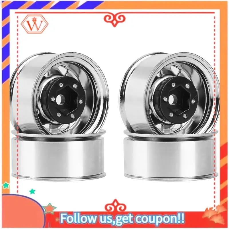 

Durable 8PCS 1.55 Metal Beadlock Wheel Rim Hub For 1/10 RC Crawler Car Axial Yeti Jr 90069 RC4WD D90 TF2 Tamiya CC01 LC70 MST,5