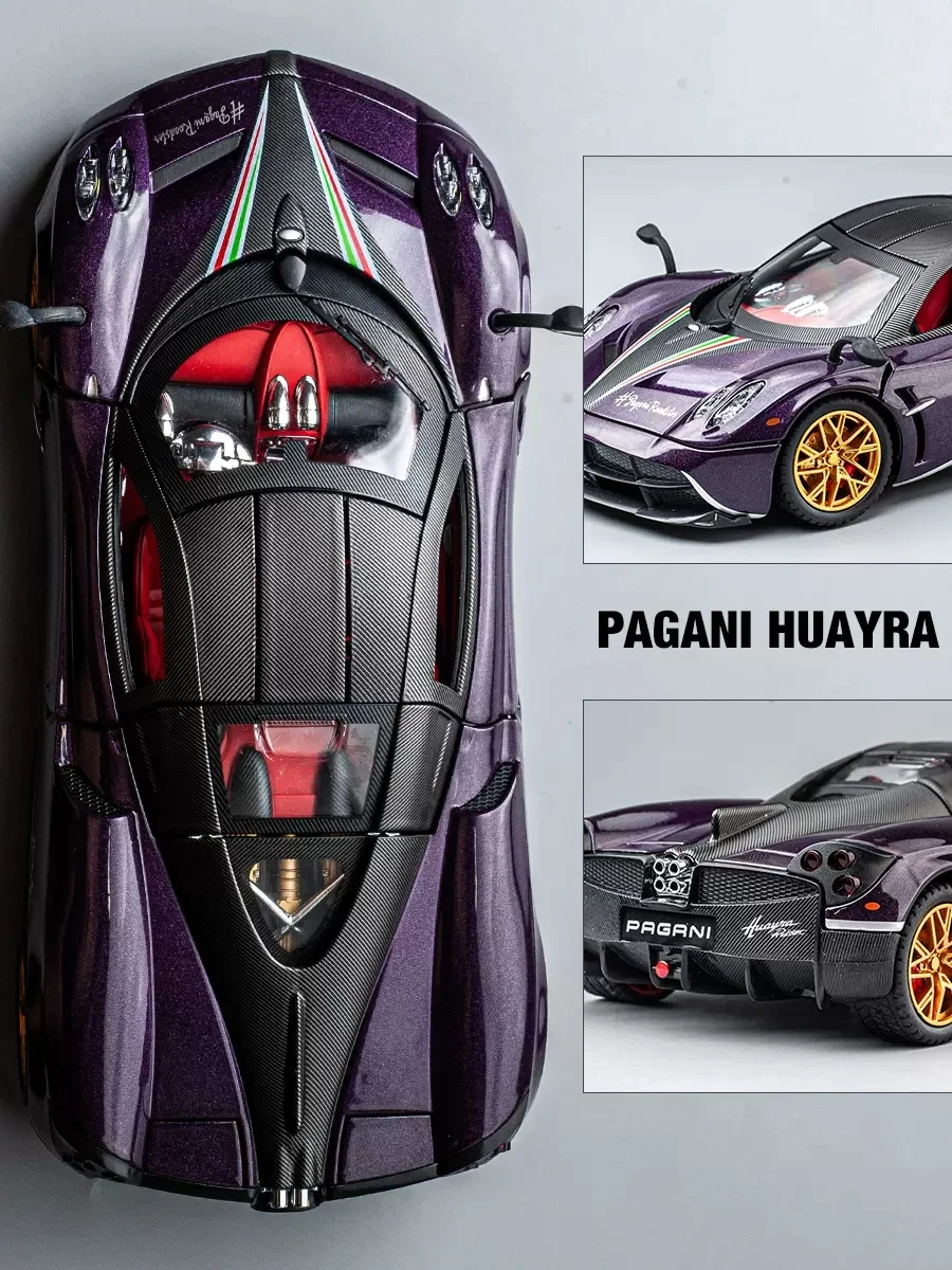 New 1:24 Pagani Car Alloy Car Model Super Sports Car Simulation Chinese Dragon Children\'s Toy Car Boy Collection Decoration Gift