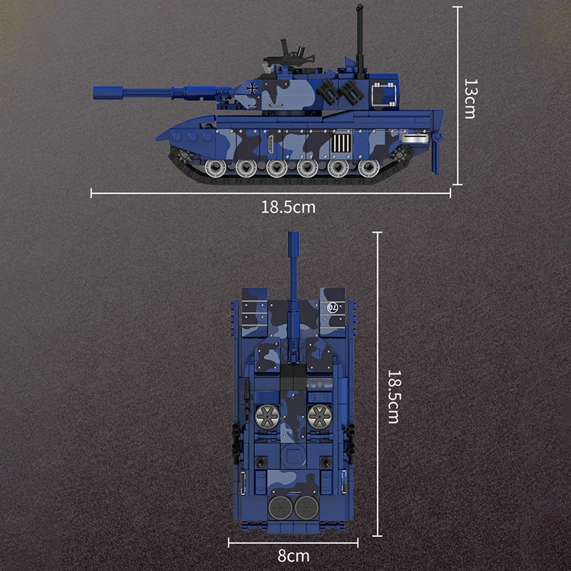 Ww2 Militaire Modelserie Wereldoorlog Ii Moc 4008 Luipaard 2a7 Hoofdgevechtstankmodel 352 Stuks Bouwstenen Puzzelspeelgoed Cadeau